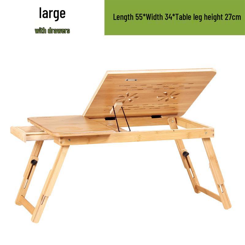 Minimalist Bamboo Laptop Bed Desk - Perfect for Dorms & Study Spaces
