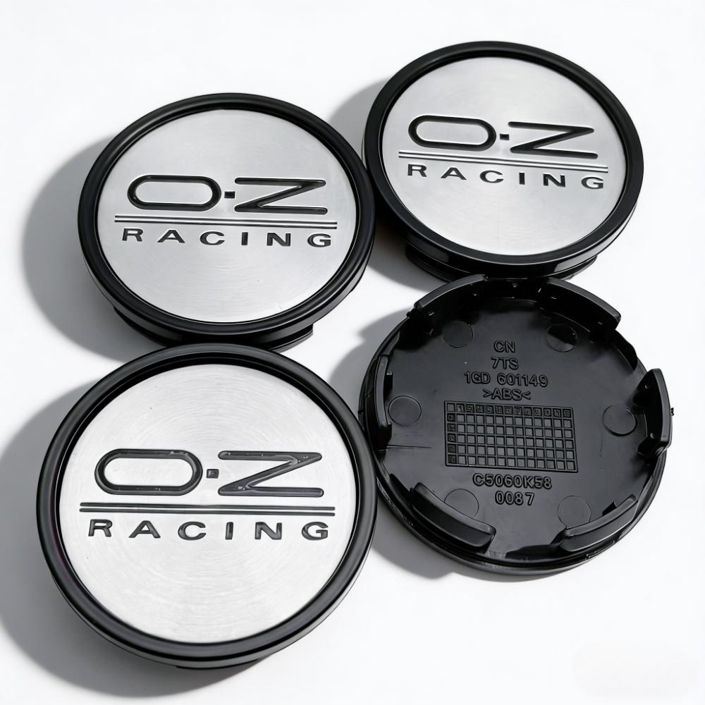 4 Stück 58mm 53mm Auto Radnabendeckel Mit OZ O.Z Racing Logo Emblem Abzeichen Radkappen Felgenmitte Staubschutz Naben Zubehör