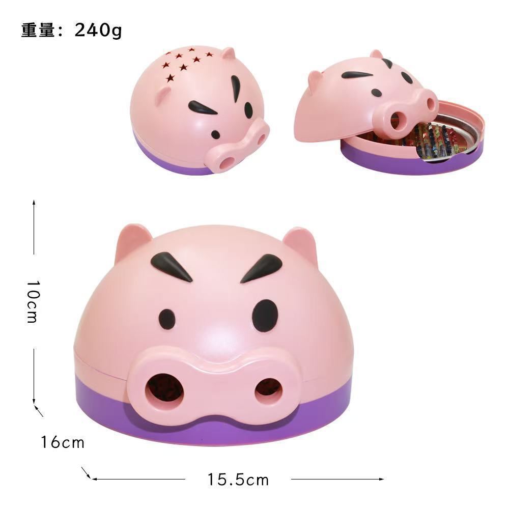 

Zuowei Gate Mosquito Coil Box, Chubby Pig Incense Burner, Tray, Cute Home Desk Deco Mosquito Repellent 2-in-1 Decoration Crafts розовый