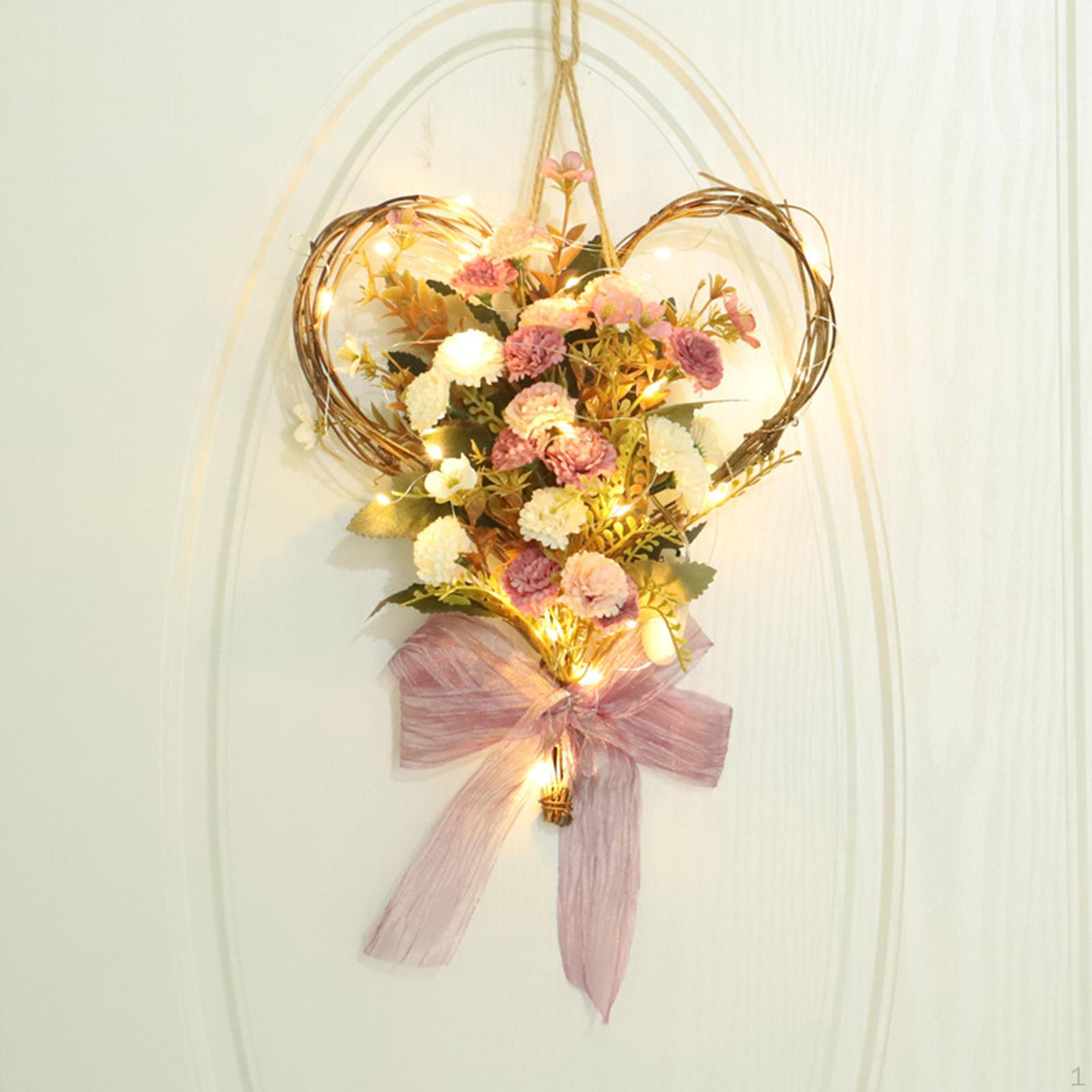 

Carnation Floral Wreath for Home Decor Pink