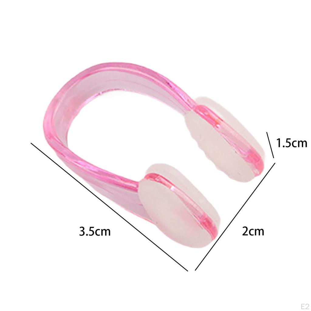 Nose Plug Clips for Swimming Silicone Clip Grip Reusable Swim Training Peg