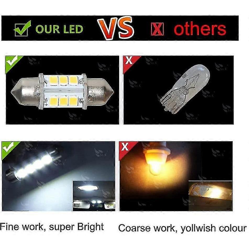 Lampadina LED Marina Sostitutiva Lampadine per Luci Barca Super Luminose 12 Volt 32 Mm Lampadine per Luci di Navigazione Barca Barca A