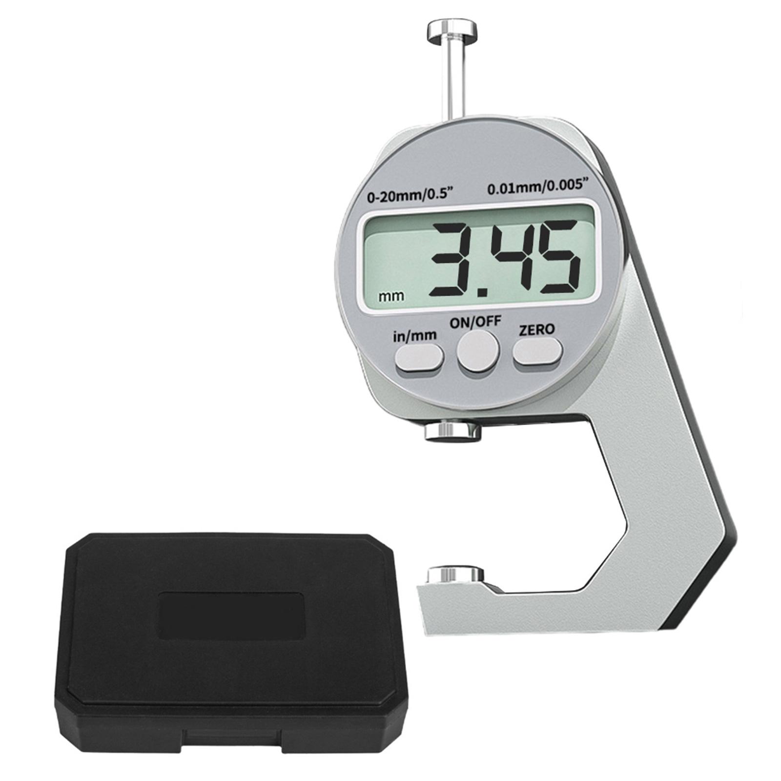

Precisions Digital Thickness Gauge High Accuracy Electronic Micrometer with Clear LCD Display Precise Thickness Meter A