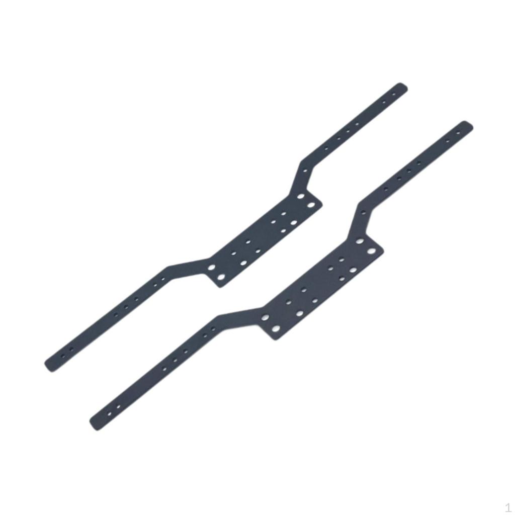 2 Pieces Aluminium Chassis Frame Rails Replacement Sturdy Upgrade Spare Parts for MN98 MN99S