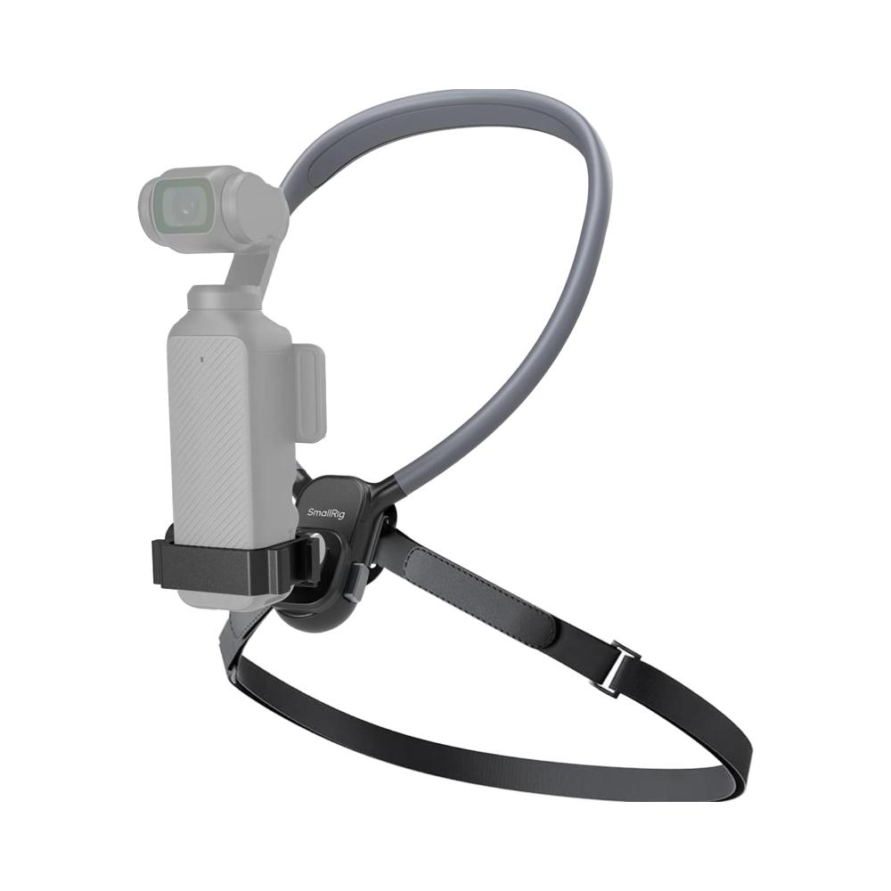 For SMALLRIG Magnetic Neck Mount Chest Strap Action Camera Hands-Free POV Vlogging DJI Osmo Pocket 3/OSMO Mobile Phone Holder Neck wear чёрный
