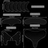 11 Pieces Reusable Silicone Chest Wrinkle Pads Patches, Silicone Neck Wrinkle Patches Pad Forehead Pad Set
