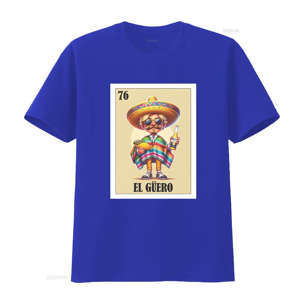 Loteria T Shirt El Guero Blonde Guy Spanish Vintage Washed Graphic Streetwear Comfortable Unisex Stretched Stylish Slightly