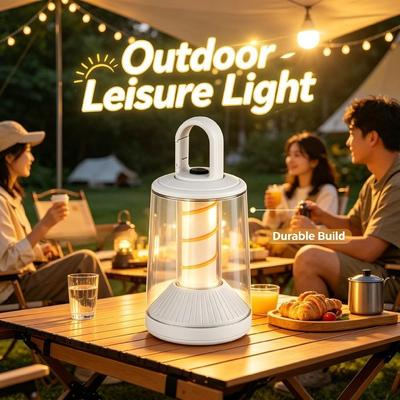Detachable Camping Lamp Type C Charging 4 Modes Filament Breathing Light Bottom Screw Hole for Tent Bedroom