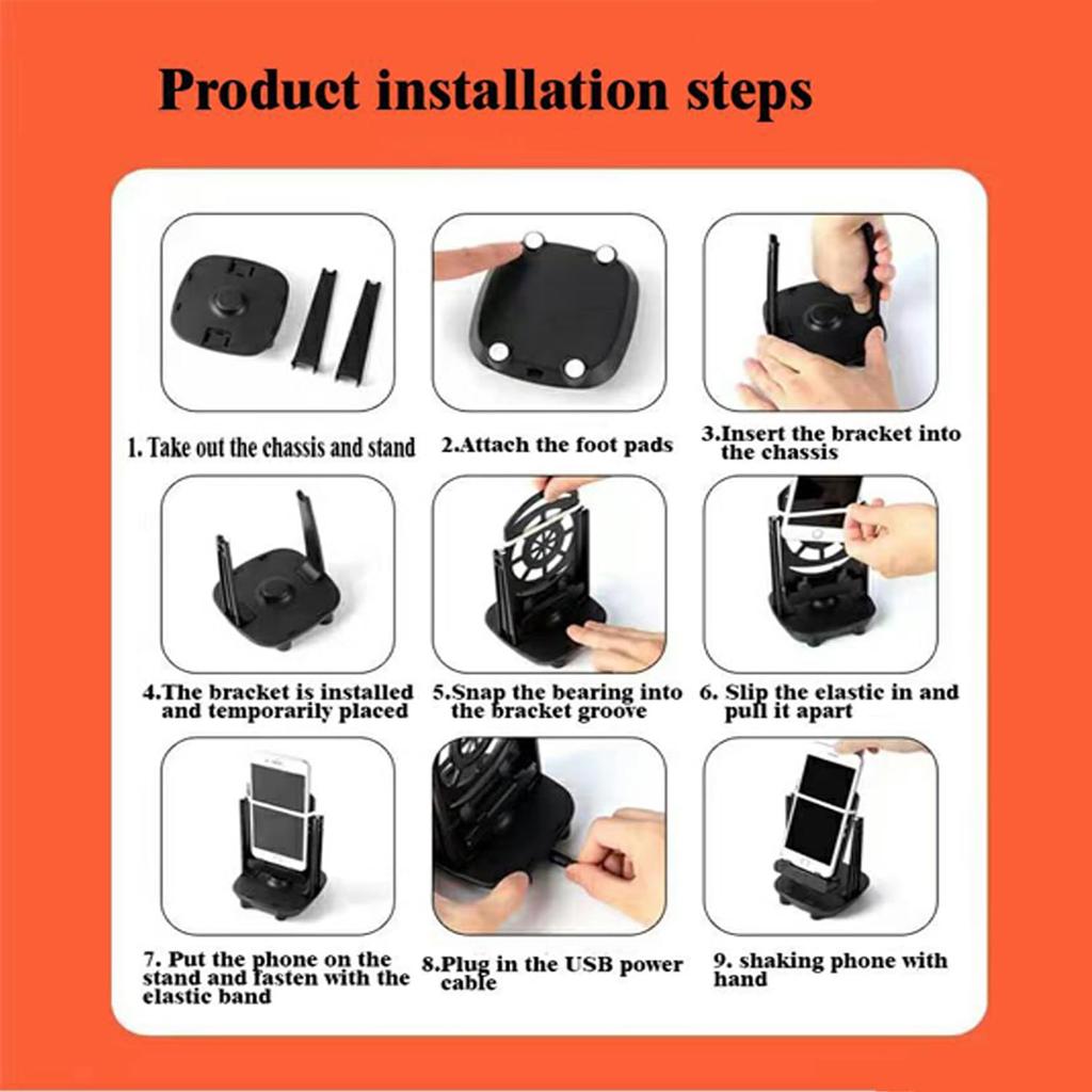 Phone Swing Step Counter with USB Silent Pedometer Shaker for Walking Supports 2 Phones Under 7.2 Inches Fitness Tool 5