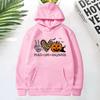 Peace Love Halloween Print Hoodies For Women Men Autumn Winter Pullover Harajuku Casual Long Sleeves Sweatshirt Tops