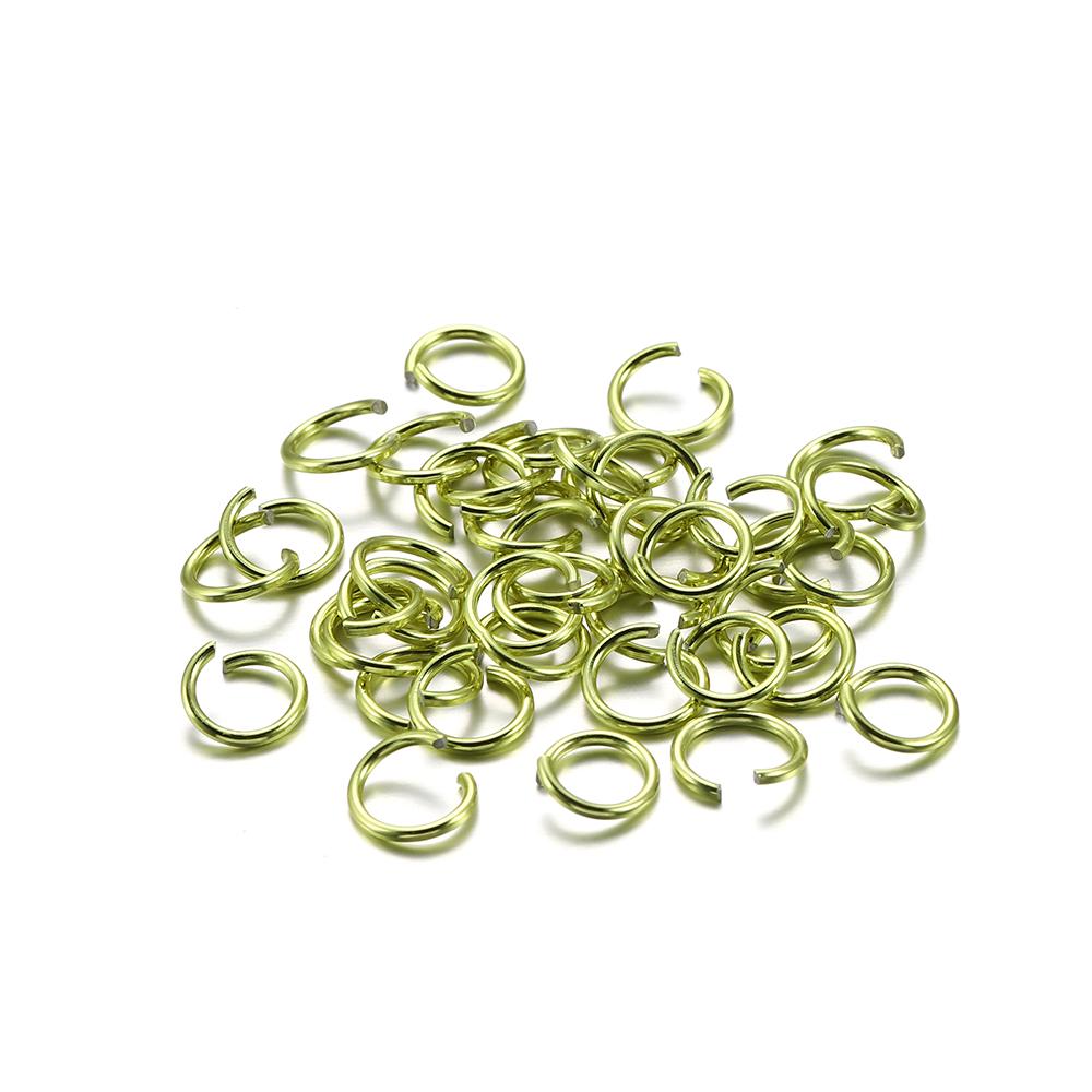 300Pcs/Lot 6 8 10 Mm Metal Colorful Open Jump Rings Split Rings Jump Rings Connectors For DIY Jewelry Making Findings Supplies
