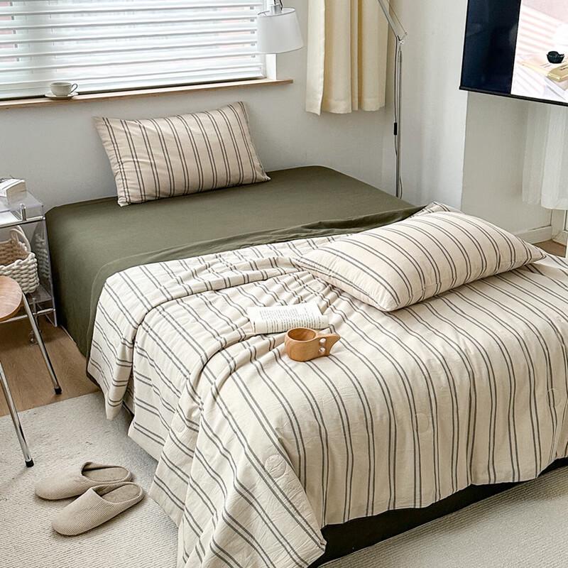 Tri-polar Washed Cotton Soy Fiber Summer Quilt