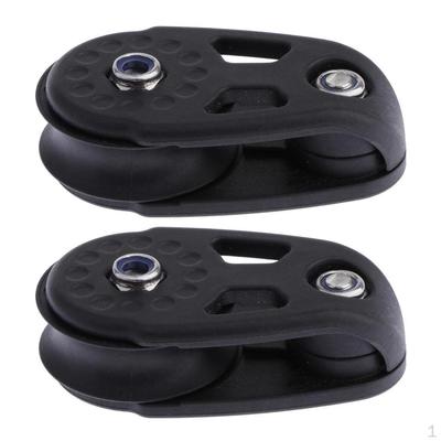 Pack Of 2 Nylon Boat Rope Pulley Block Marine