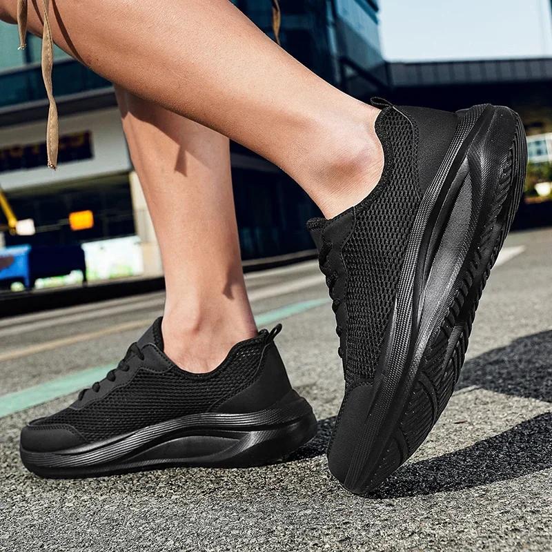 Fashion Men Soft Sport Shoes Breathable Mesh Running Shoes Comfortable Man High Quality Outdoor Lightweight Sneakers for Men Hombre