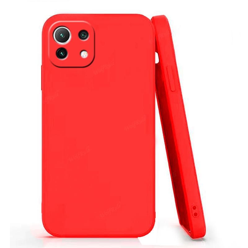 For Cover Xiaomi Mi 11 Lite NE 5G Case For Mi 11 Lite NE 5G Shockproof TPU Liquid Bumper Soft Case For Mi 11 Lite NE 5G Fundas