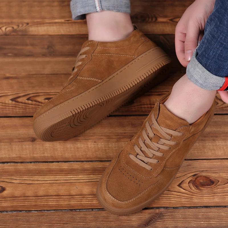 New Men British Style Fashion Reversed Fleece Soft Leather Oxford Shoes Comfortable and Versatile High Quality Flats Male Shoes