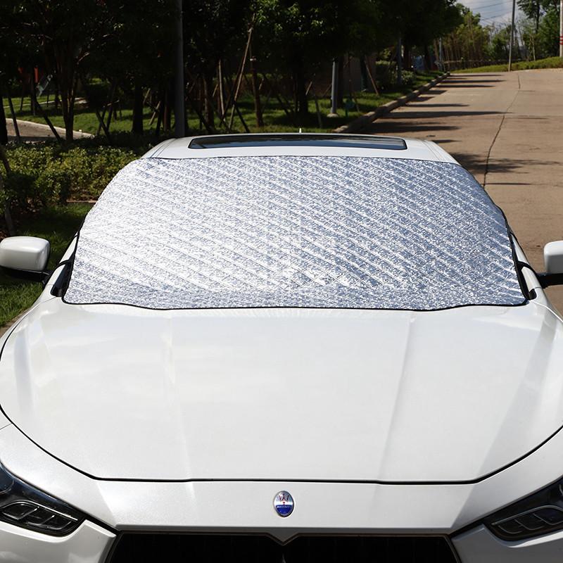 Aluminum Film Anti Snow Frost Universal Car Front Windshield Shade Cover