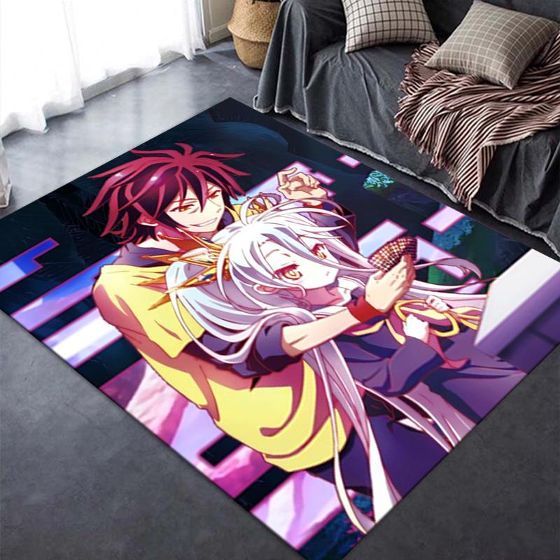 2026 NEW No Game No Life Carpet Rug for Living Room Bedroom Home Sofa Decoration,Kids play Non-slip Floor Mat