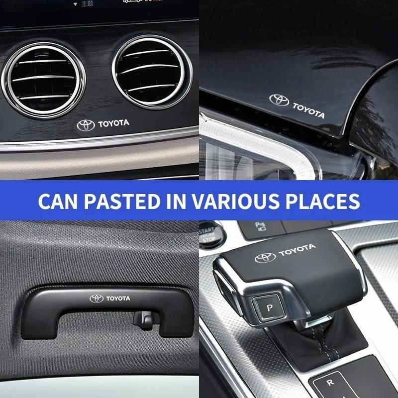 1/5/10Pc Car Interior Random Stickers Car Steering Wheel Emblem Styling for Toyota TRD GR Corolla Yaris Chr Auris RAV4 Camry Highlander