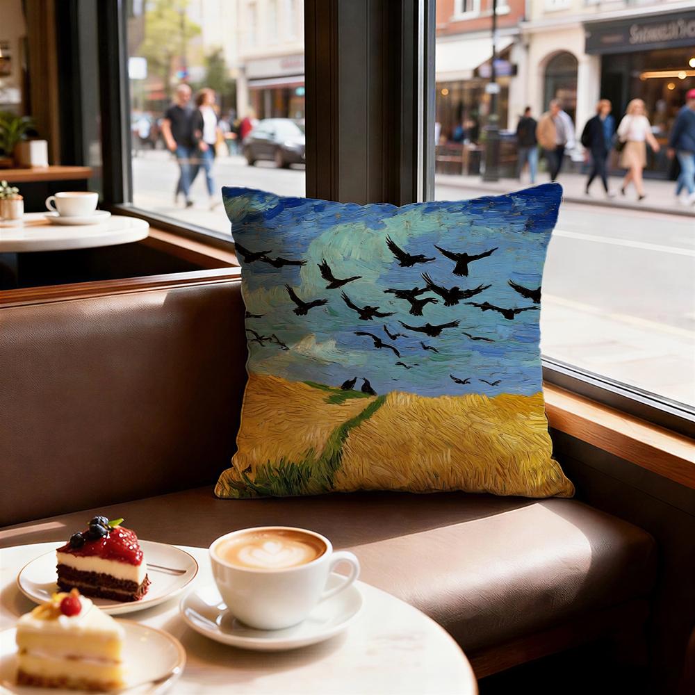 Art Van Gogh Cushion Cover Decorative Cushions Covers Cover Sofa X Pillow Piece X X Pillowcase
