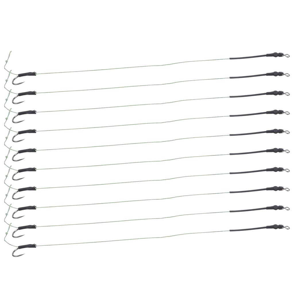 5 Set Carp Fishing Hair Rigs Line Metal Hooks Bait Thread Hook Rigs Fishing Accessory11#