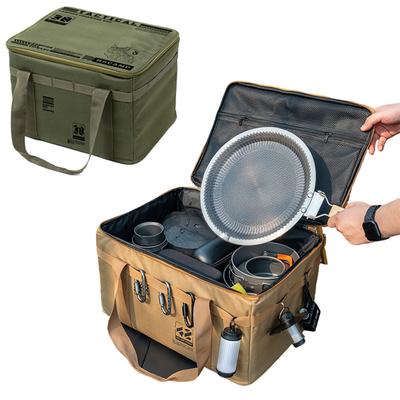 Faltbare Aufbewahrungsbox für den Außenbereich, Picknick-Camping-Aufbewahrungsbox, Geschirr, Küchenutensilien, Taktische Outdoor-Aufbewahrungstasche, Große Kapazität