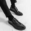 Fashion Daily Casual Shoes Men's Business Formal Footwear Original Designer British Lace-Up Dress Shoes Classic Men Shoes for Wedding