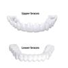 Simulation Tooth Cover Set - Upper & Lower Guards + 2 Dental Waxes for Natural Smile Enhancement, Food-Safe Wear