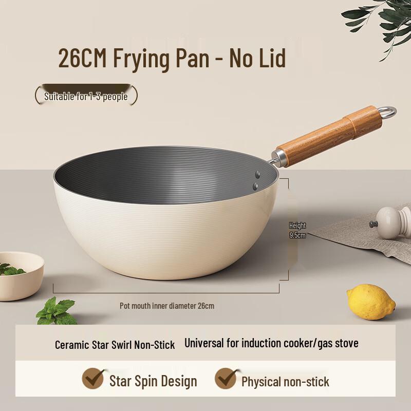 Кухонная 7-слойная титаново-керамическая антипригарная вок