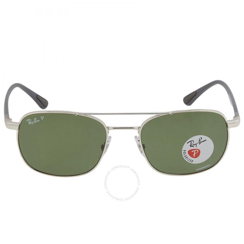 

Ray Ban Dark Green Square Unisex Sunglasses 0RB3670CH 003 P1 54