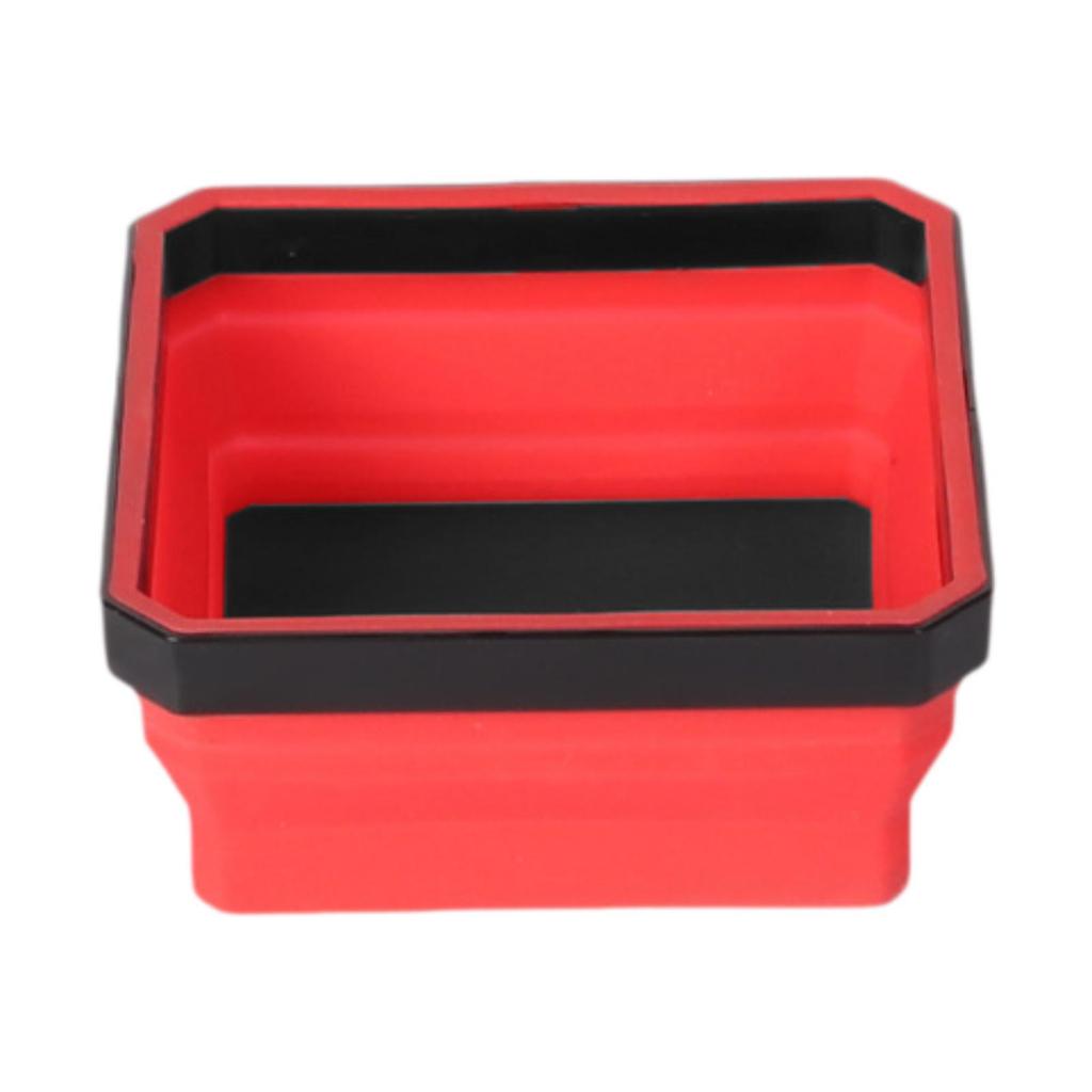 Foldable Magnetic Parts Tray Flexible Practical Multipurpose Silicone Magnetic Tool Tray for Nuts Small Metal Parts Screws Bolts