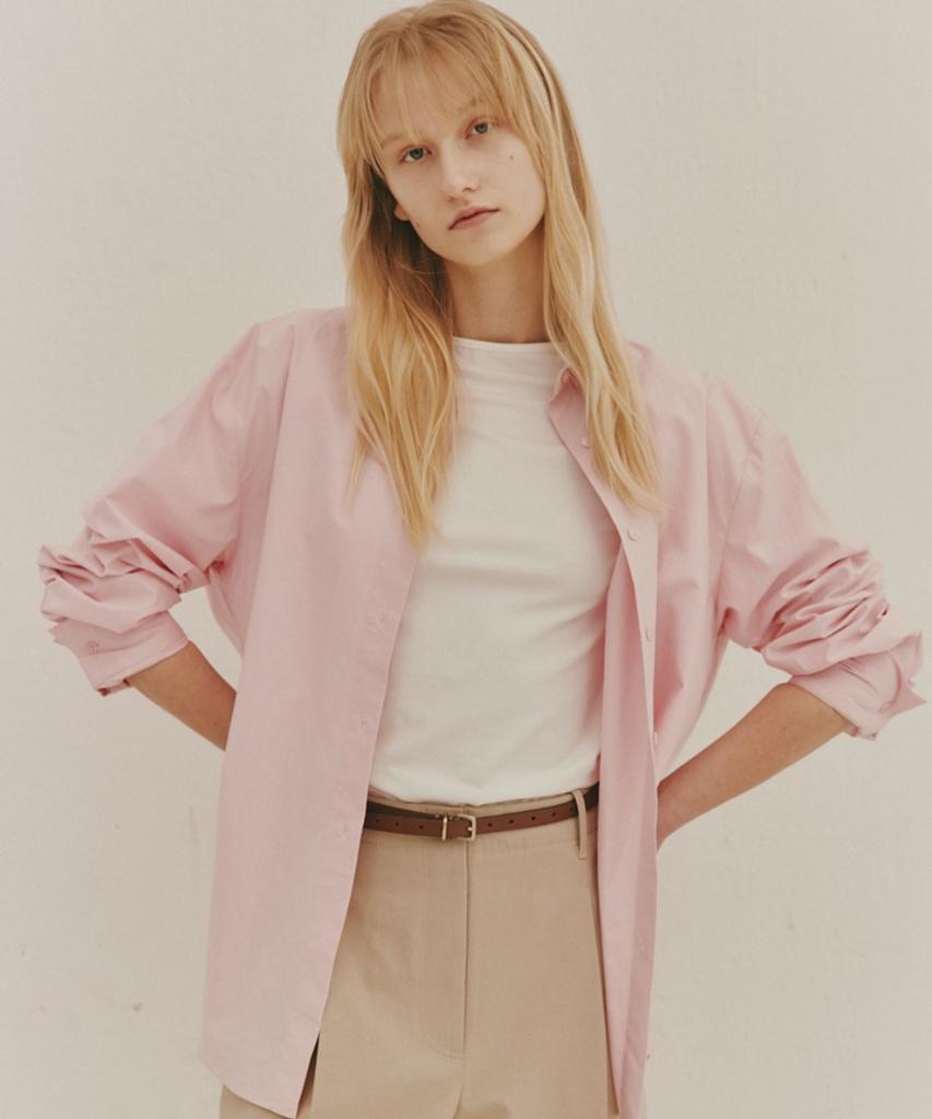 Okuka Cotton & Modal Simple Top, White