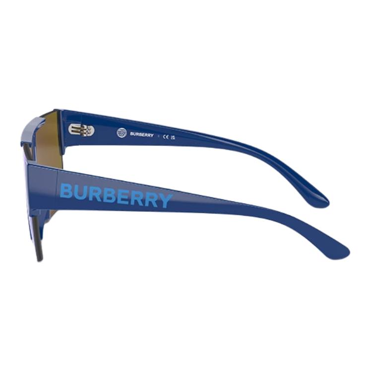 Burberry Temple Lettering Logo Design Injection Molded Irregular Sunglasses Kids Blue