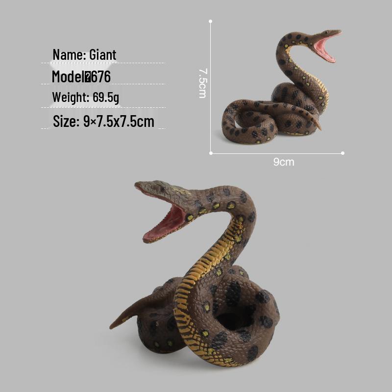 Children's Wild Animal Simulation: Poisonous Snake Model Toy