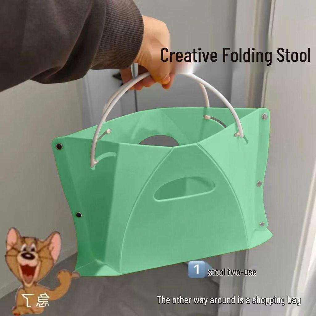 Portable Collapsible Cardboard Stool for Outdoor Camping and Fishing