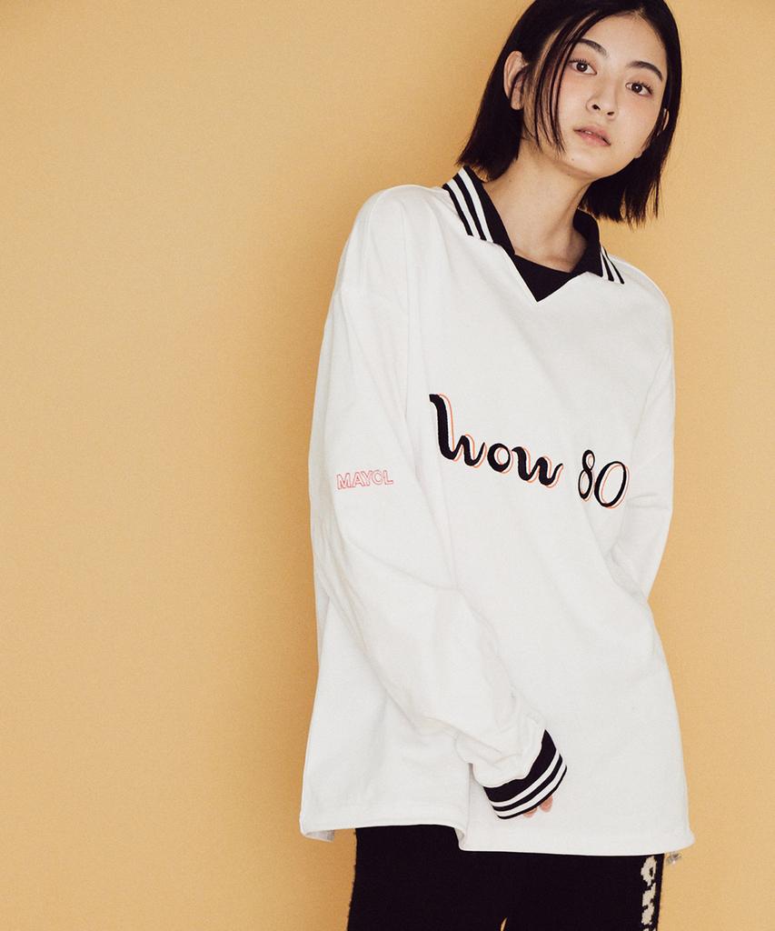 MAYOL Wow Collared T-Shirt_White