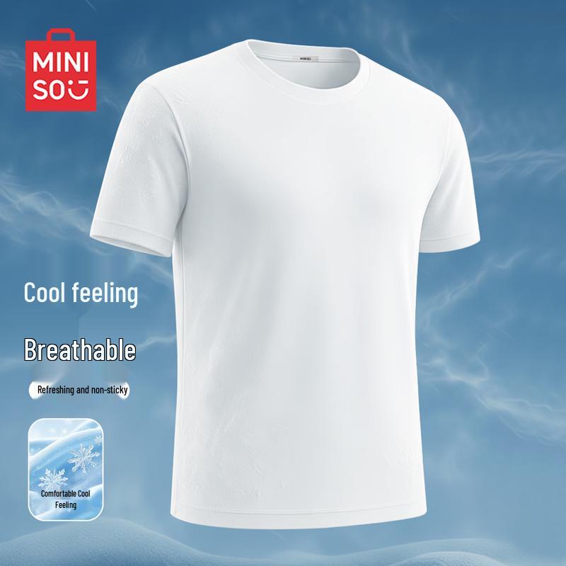 

MINISO Men s Ice Silk Short Sleeve T-Shirt XL