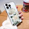 White Peony Bouquet Lucency Phone Case for IPhone 14 15 16 13 12 11 17 Pro Max 12 13 Mini Soft Cover