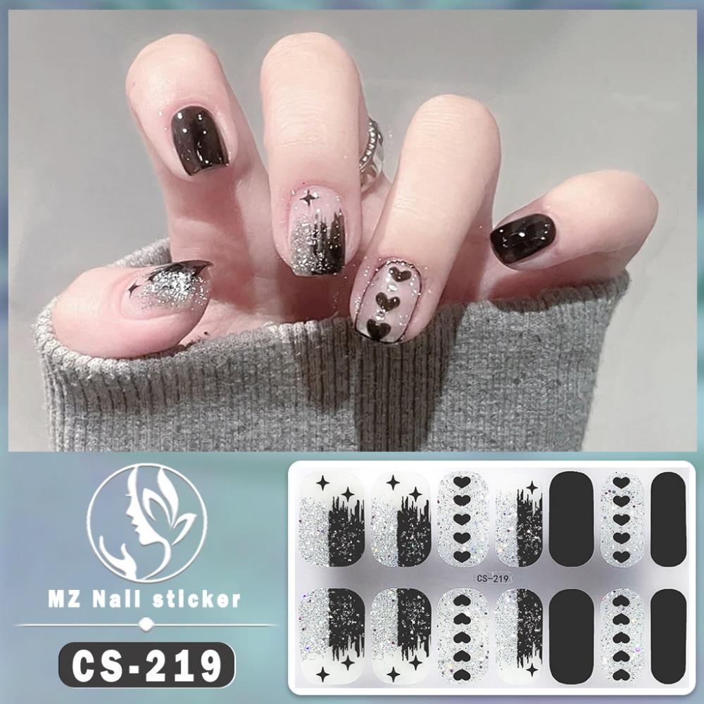 

2025 Новый водонепроницаемый гель-лак для ногтей без запекания, полная наклейка, японский и корейский стиль, весенне-летняя пленка для нейл-арта, бумажная пленка для ногтей, бумажная наклейка-пластырь