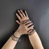 Flapper Lace Gloves 1920s Short Gloves for Concert Costume Accessories