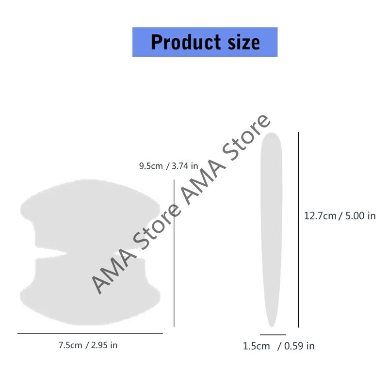 X7JF Vehicle Door Handle Shield Transparent Adhesive Film Antiscratch Protector Easy To Install For Automotive Exterior 8pcs