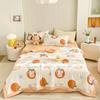 Cartoon Animals Pattern Summer Quilt 100% Cotton Air Conditioning Quilted Quilt Skin-friendly Breathable for Kids Boys Girls