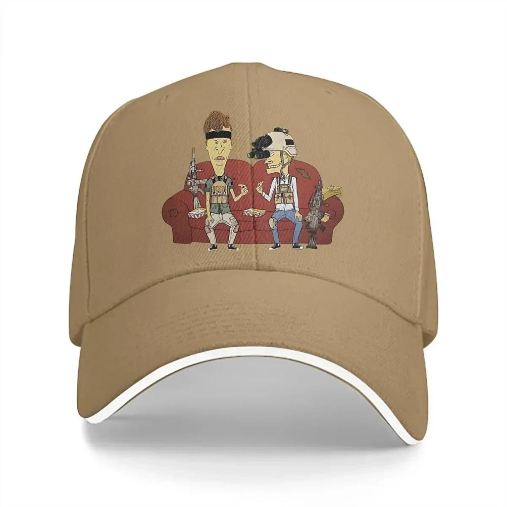 Gewaschene Unisex Baseballkappe Operator Trucker Snapback Kappen Dad Hat Beavis and ButtHead Golfmützen