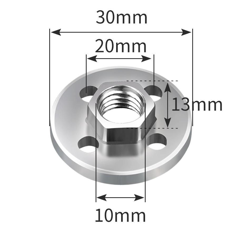 Multifunctional Hex Nut Screw Cap: Third Gen 10-Angle Grinder Universal Pressure Plate Hardware Accessory.