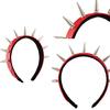 Rivets Headband Punk Headbands Rock Headwear Gothic Leather Hair Hoop Steampunk Rivets Hair Band Hairpieces for Party