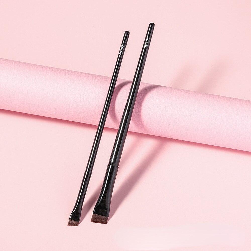 2 teile/satz Augenbrauen Kontur Pinsel Augenbraue Eyeliner Pinsel Tragbare Weiche Augenbraue Liner Make-Up Pinsel für Frauen Kosmetische Schönheit Werkzeuge