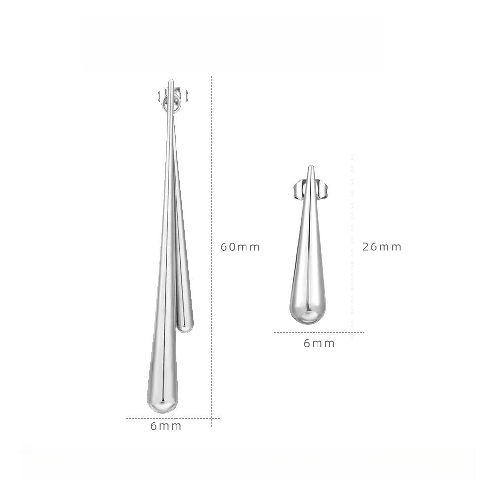 

Корейская версия простых сережек-капель Ins Персонализированные ретро-трендовые серьги Летние женские серьги из титановой стали