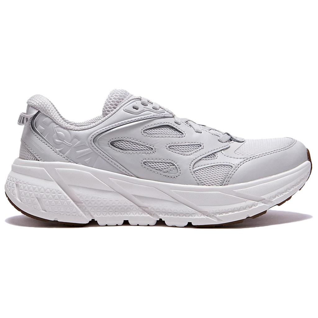 HOKA Clifton L Nimbus Cloud White Men Sneakers Grey 1160050-NCWT