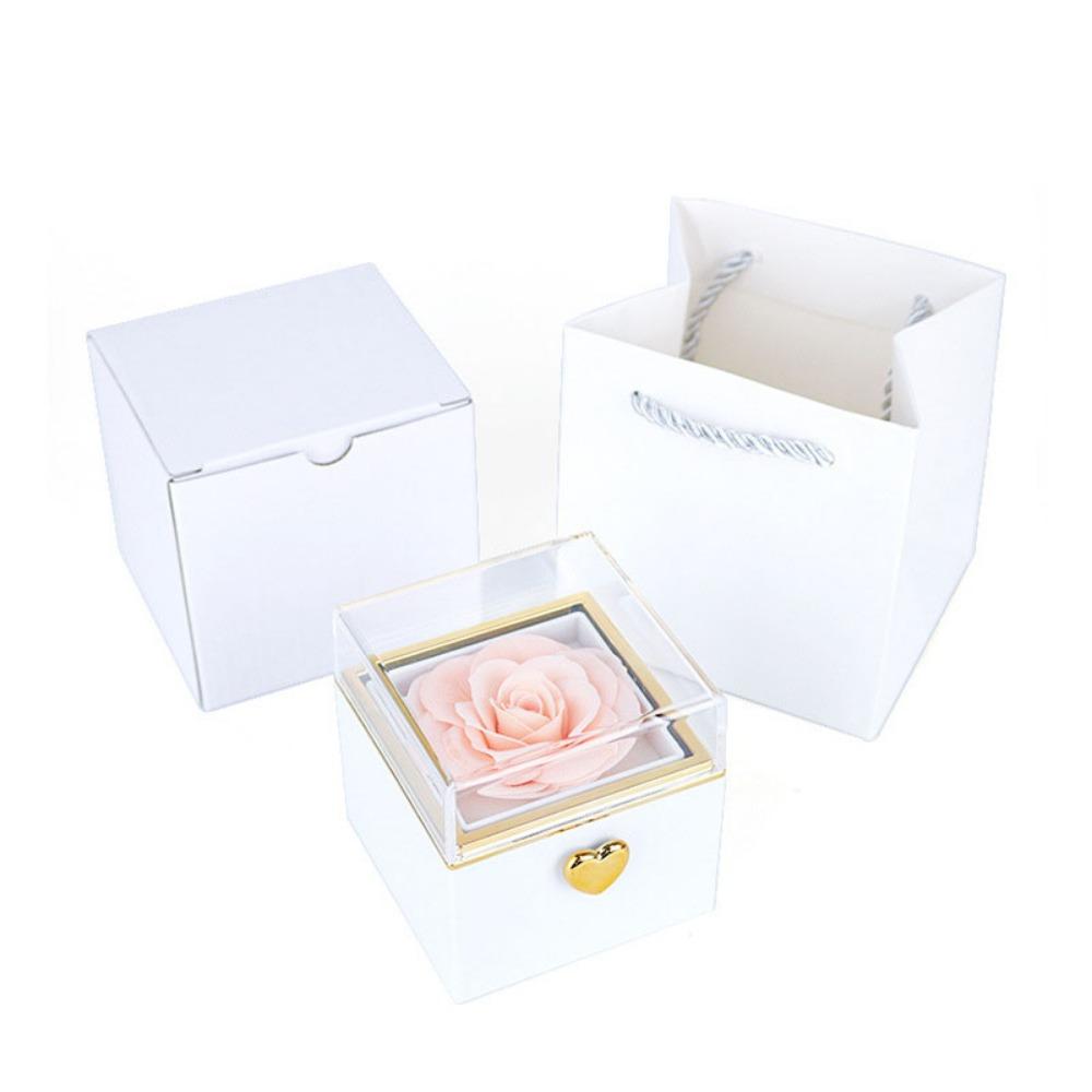 Ring Display Proposal Ring Boxes Eternal Rose Jewelry Display Rack Mother's Day