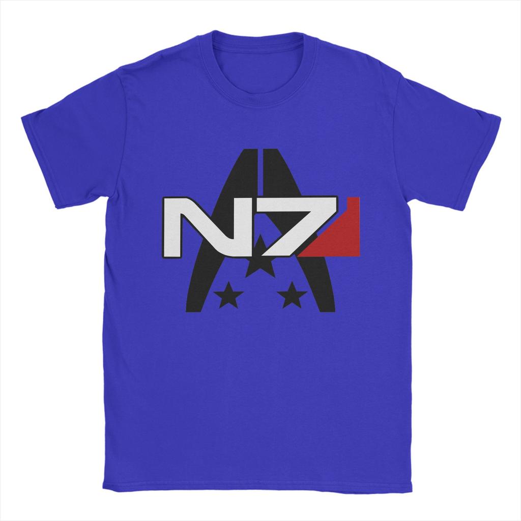 Mass Effect N7 Cotton T Shirt For Man Summer Vintage TShirts Leisure Tees Plus Size Dropshipping Tops